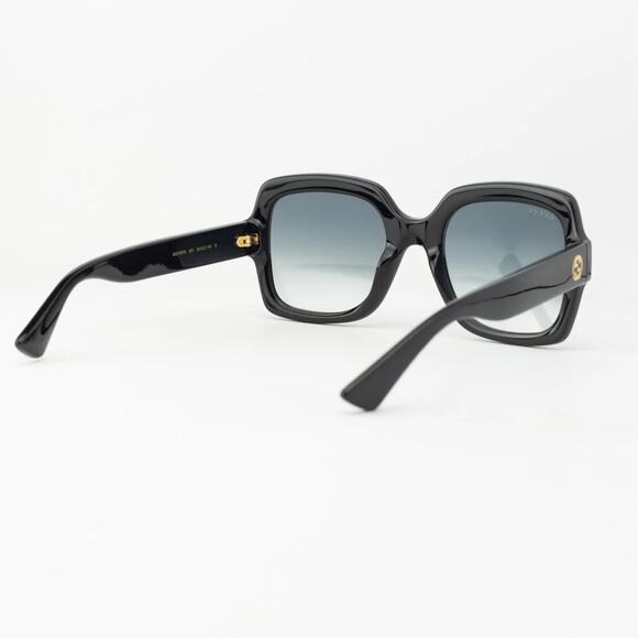 New! Gucci GG1337S 001 Black Square Oversized Sunglasses, Authentic main image 7